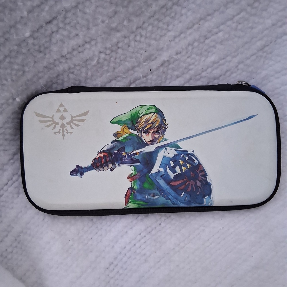 PowerA Nintendo Switch Slim Case Legend of Zelda Master Sword Defense Link White